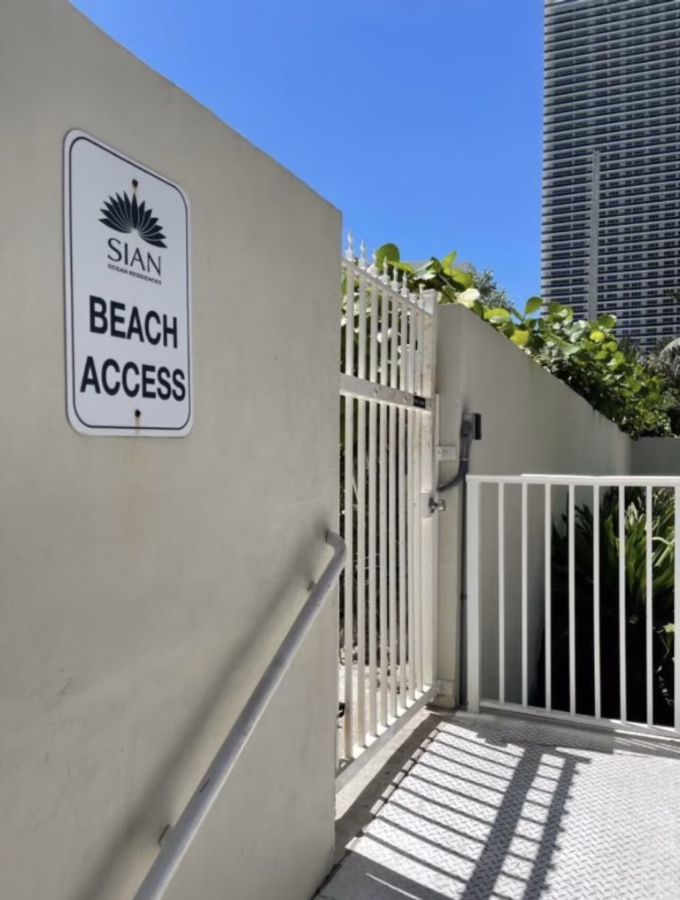 Beach South Access from Pool